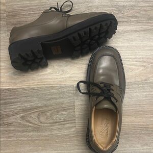 Ferragamos Gator Green Loafers